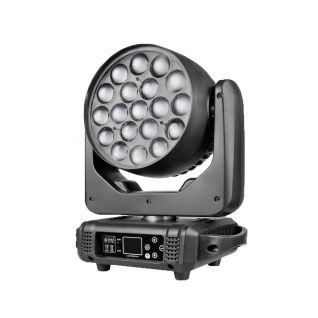 19x15W RGBW   4 in 1 LED Zoom Wash Moving Head Light
